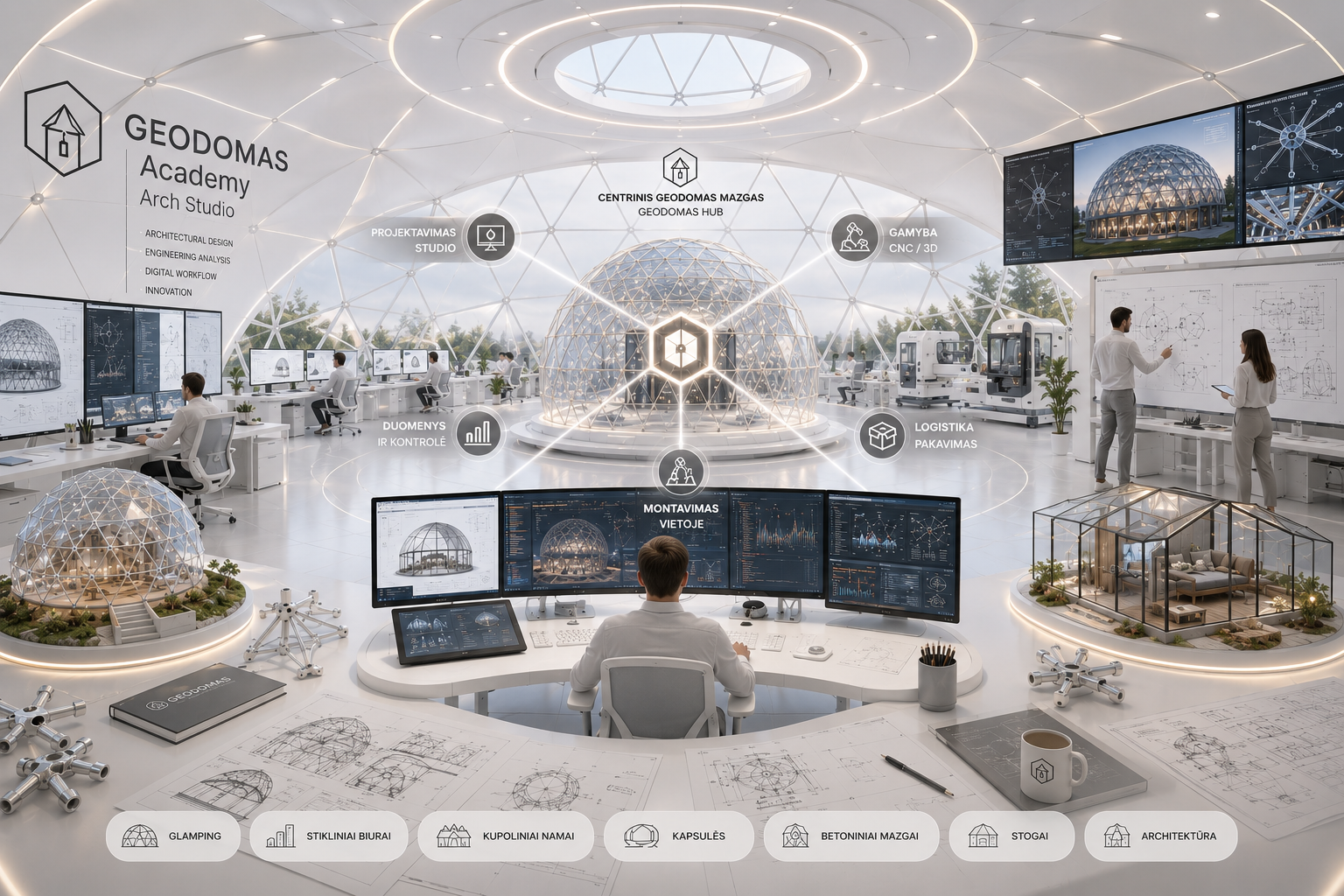 GEODOMAS – dôme dans la nature et un projet de loisirs