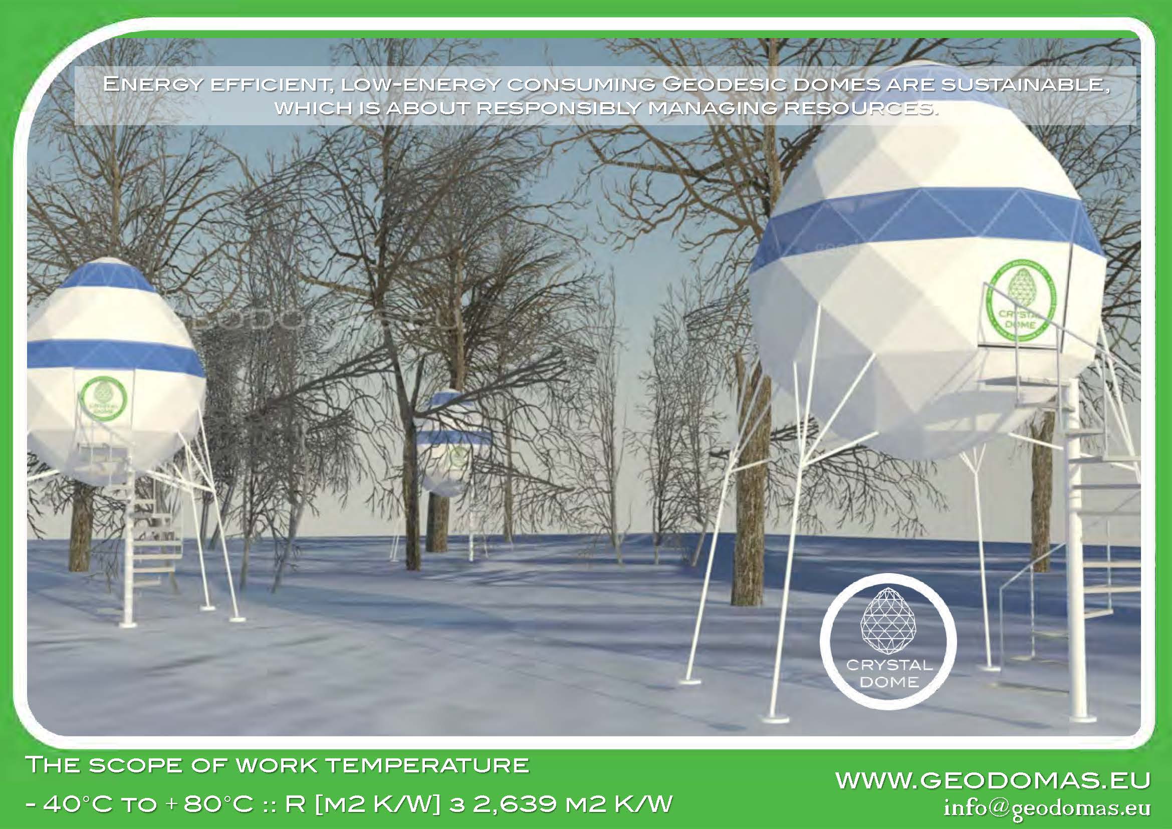 7m2 Ø3m Crystal Dome for Wild Nature | Treehouse Village