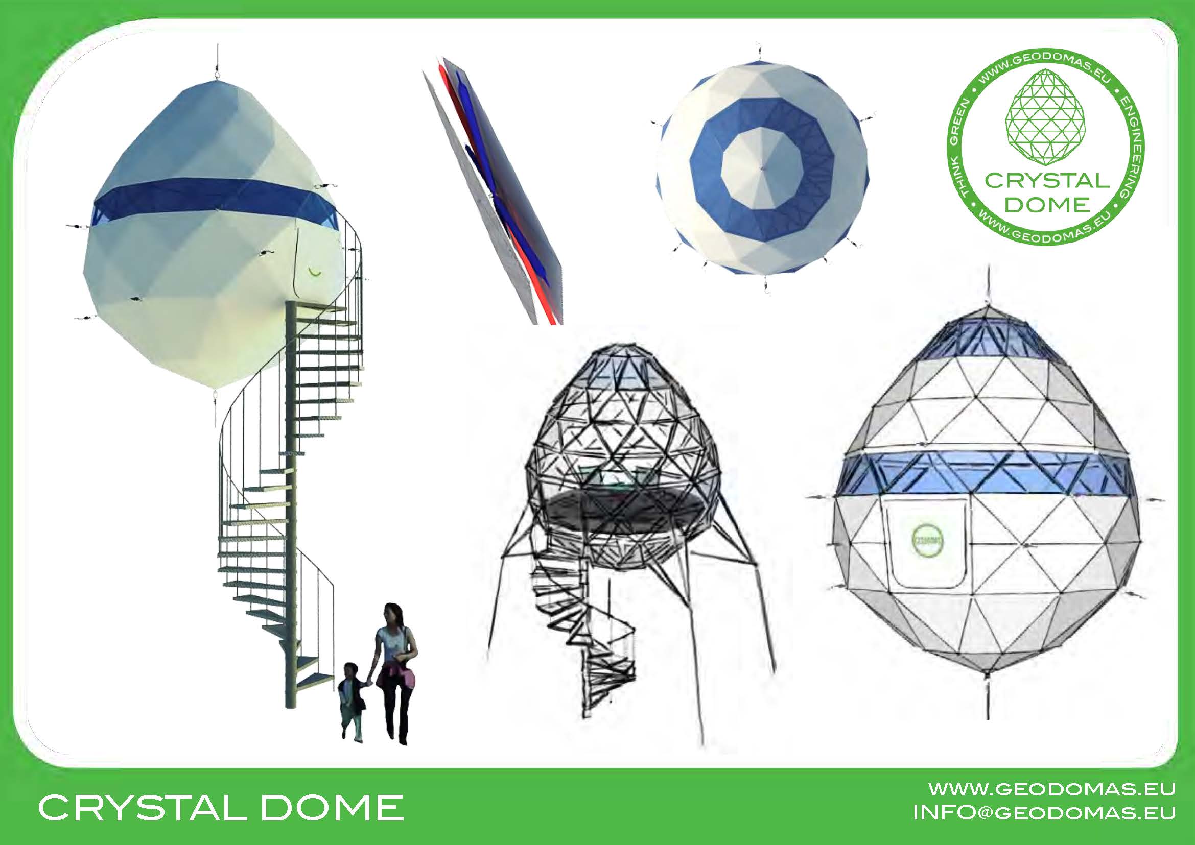 7m2 Ø3m Crystal Dome for Wild Nature | Treehouse Village
