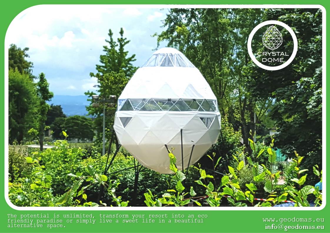 7m2 Ø3m Crystal Dome for Wild Nature | Treehouse Village