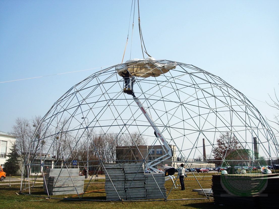 Mobilus Kupolas Ø20m, Skirtas AcroBat Export Agriculture, Kaunas, Lietuva
