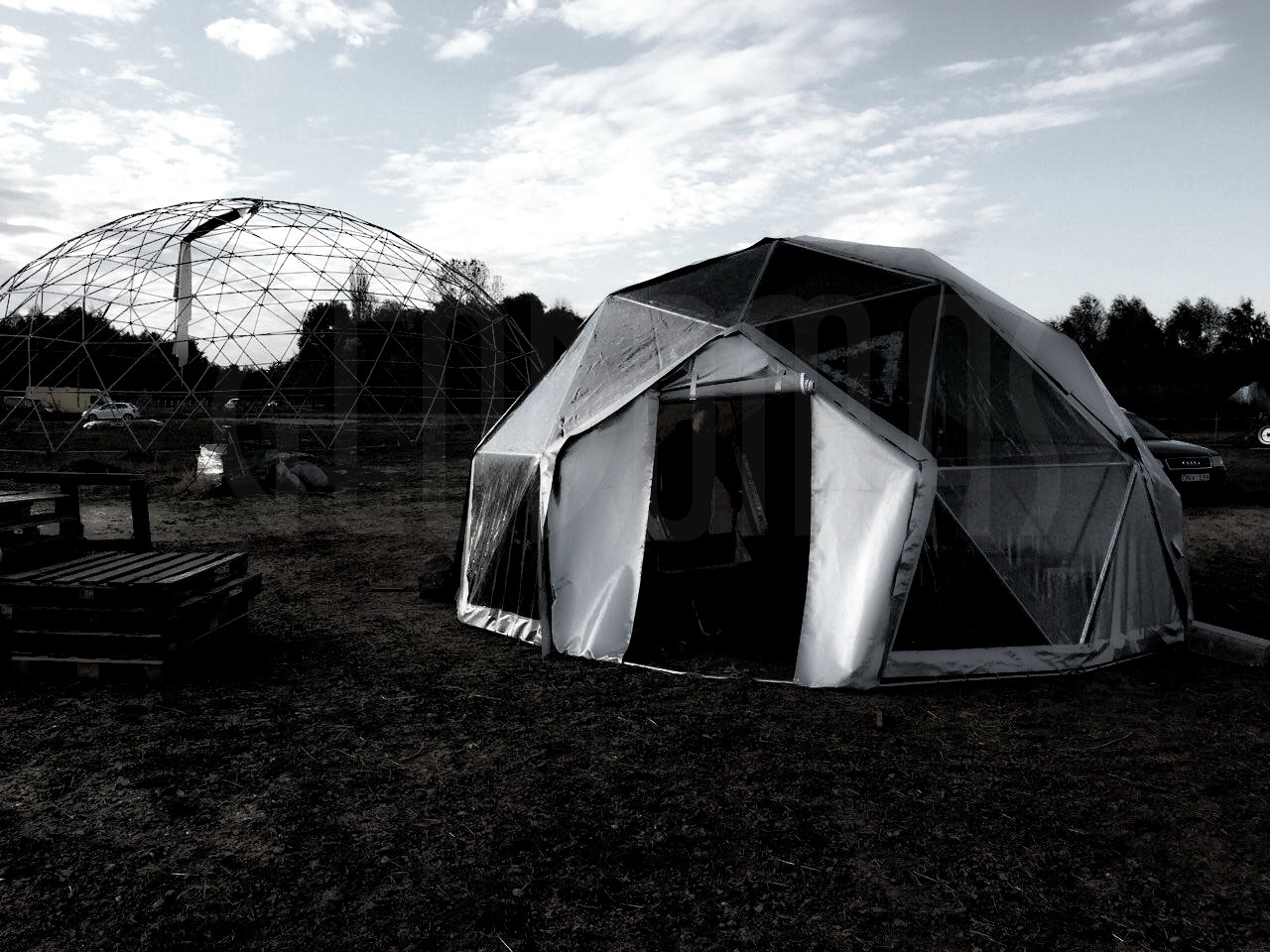 Žirgynas ir Manežas Kupolas Ø24m | Ūkininko ūkis, Ledziny, Lenkija