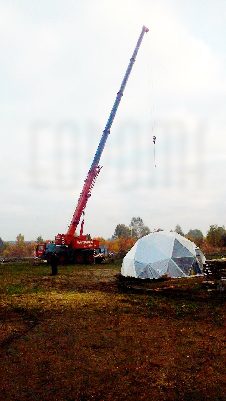 Žirgynas ir Manežas Kupolas Ø24m | Ūkininko ūkis, Ledziny, Lenkija