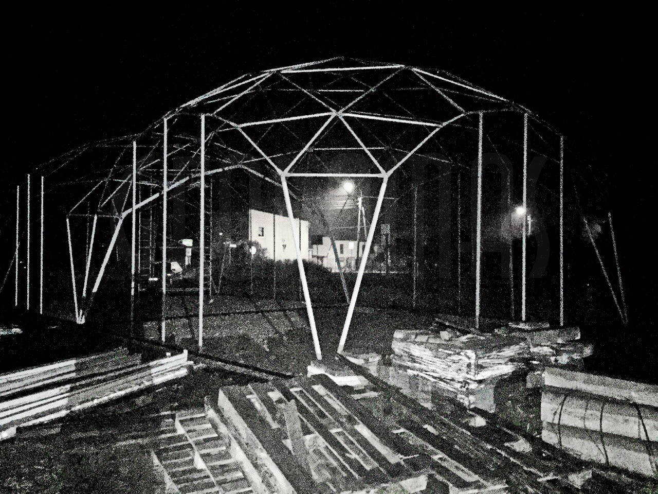 Žirgynas ir Manežas Kupolas Ø24m | Ūkininko ūkis, Ledziny, Lenkija