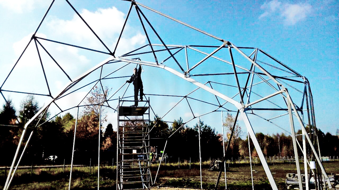 Žirgynas ir Manežas Kupolas Ø24m | Ūkininko ūkis, Ledziny, Lenkija