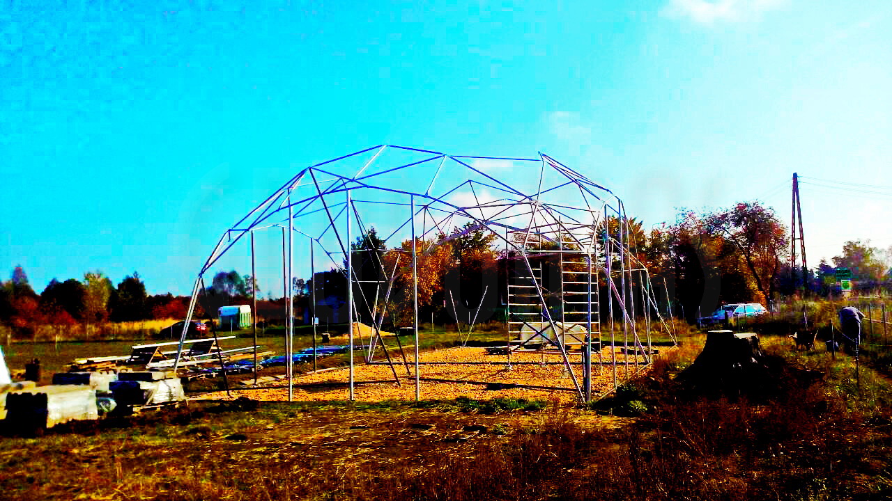 Žirgynas ir Manežas Kupolas Ø24m | Ūkininko ūkis, Ledziny, Lenkija