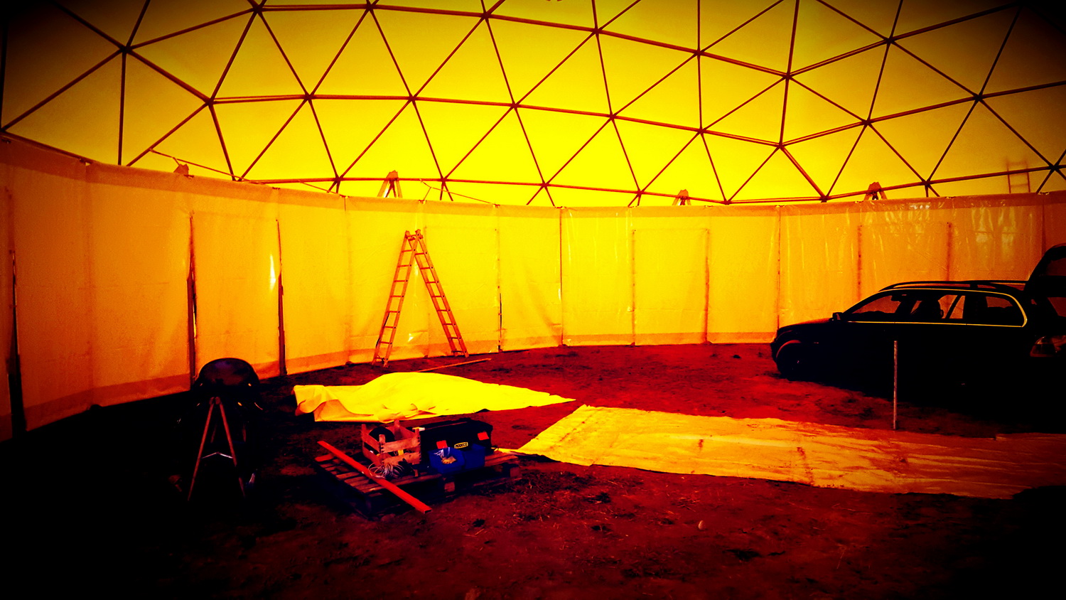 Žirgynas ir Manežas Kupolas Ø24m | Ūkininko ūkis, Ledziny, Lenkija