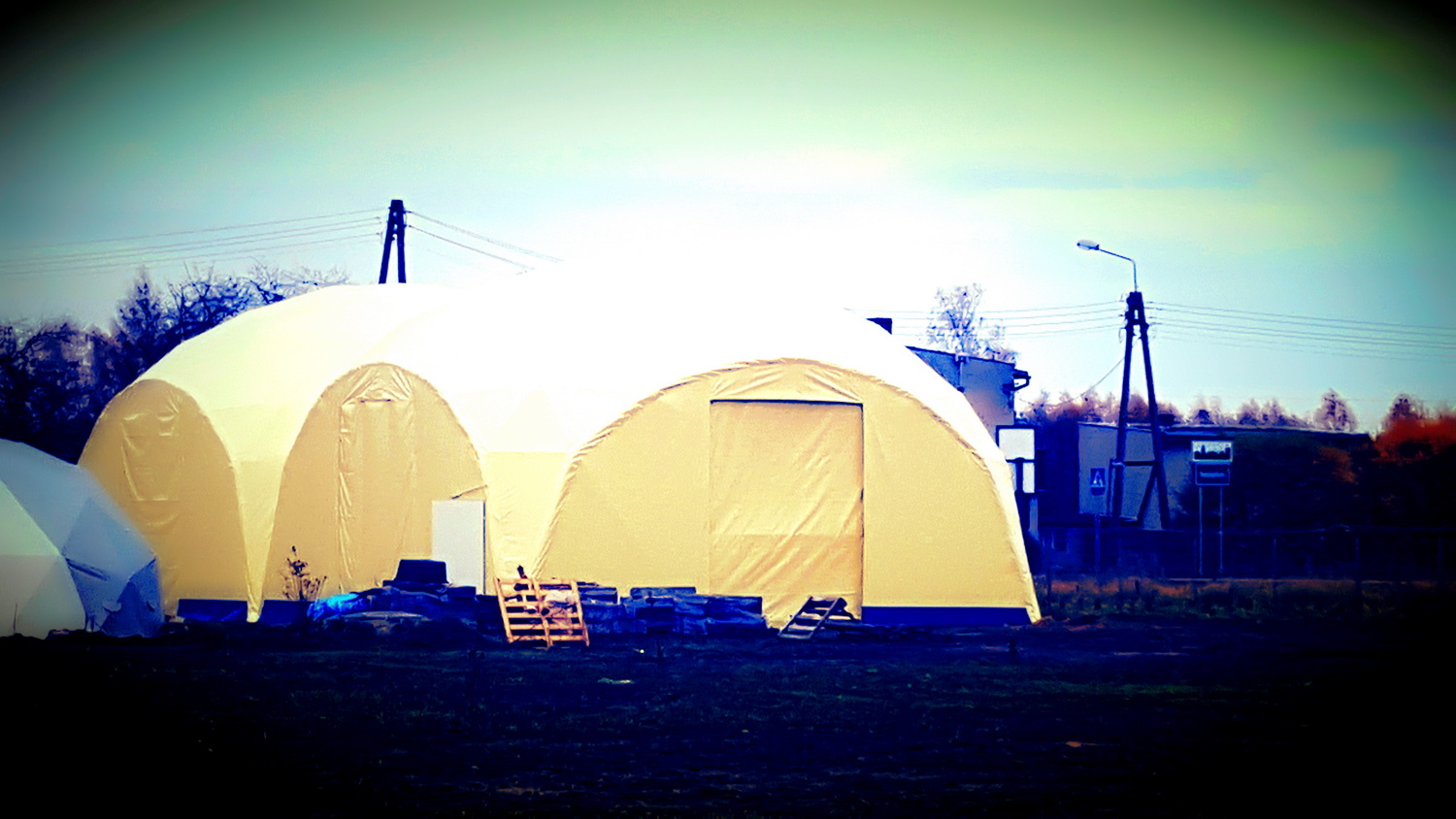 Žirgynas ir Manežas Kupolas Ø24m | Ūkininko ūkis, Ledziny, Lenkija