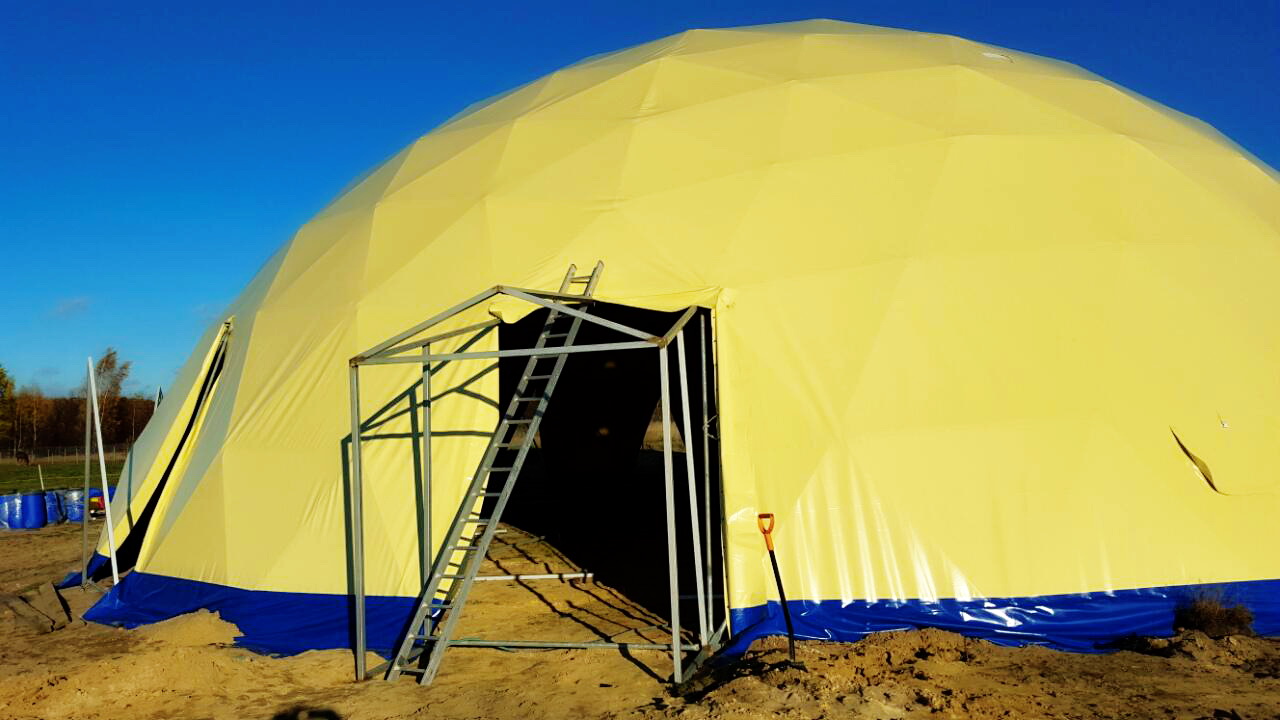 Žirgynas ir Manežas Kupolas Ø24m | Ūkininko ūkis, Ledziny, Lenkija