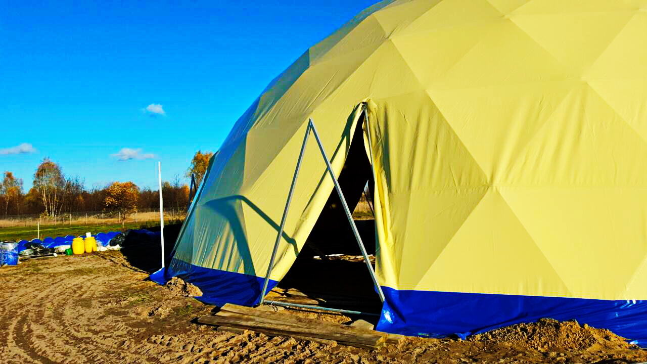 Žirgynas ir Manežas Kupolas Ø24m | Ūkininko ūkis, Ledziny, Lenkija