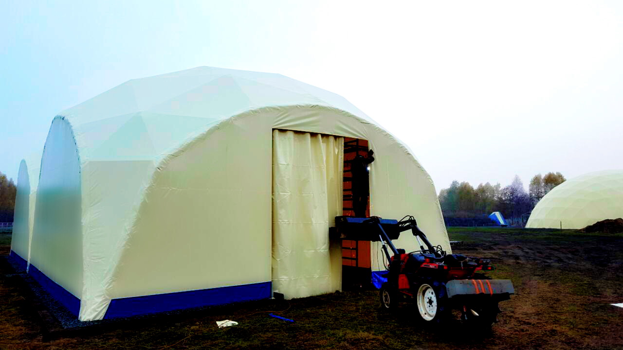 Žirgynas ir Manežas Kupolas Ø24m | Ūkininko ūkis, Ledziny, Lenkija