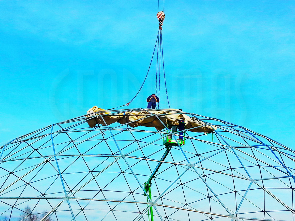 Žirgynas ir Manežas Kupolas Ø24m | Ūkininko ūkis, Ledziny, Lenkija