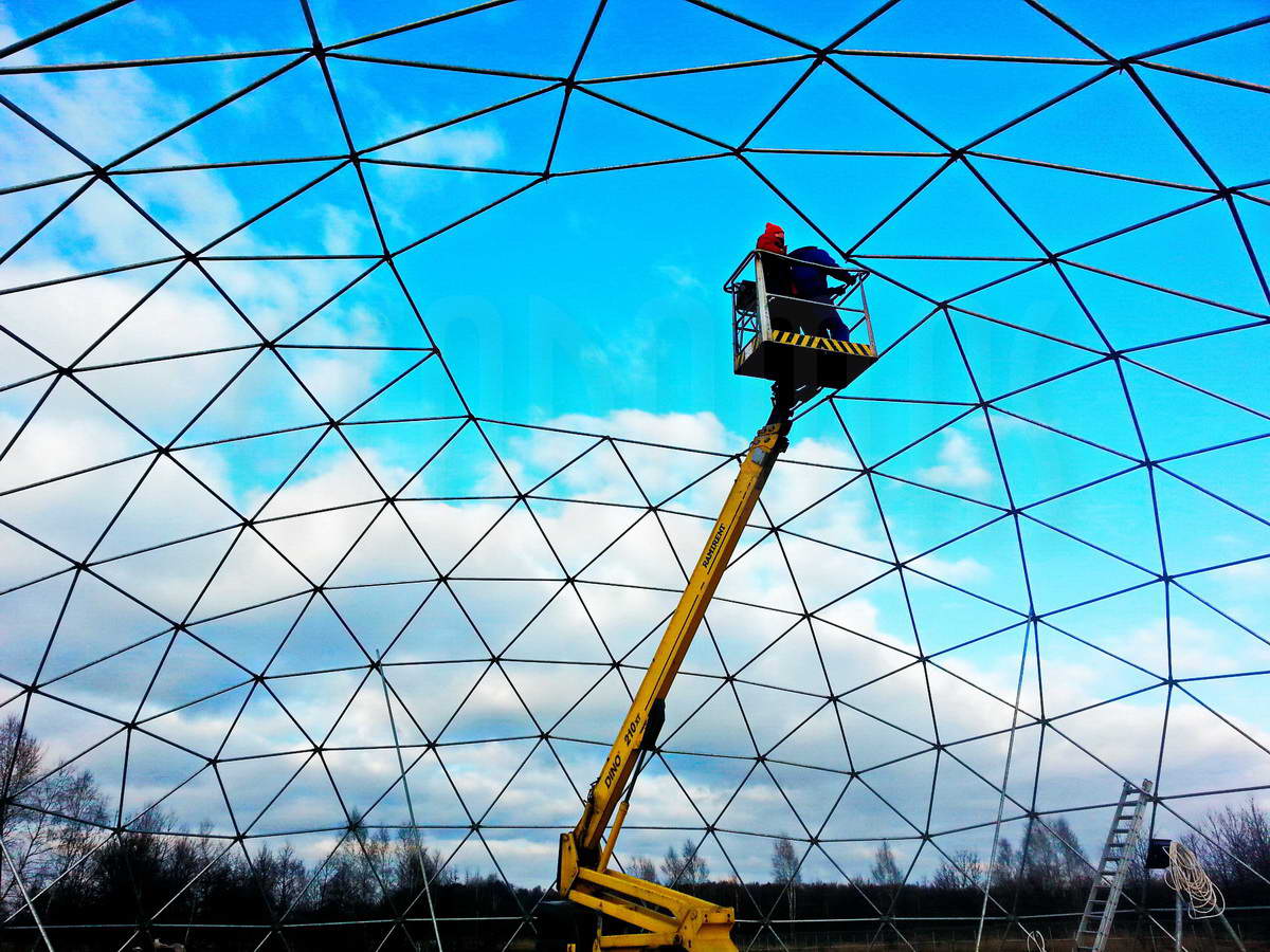 Žirgynas ir Manežas Kupolas Ø24m | Ūkininko ūkis, Ledziny, Lenkija