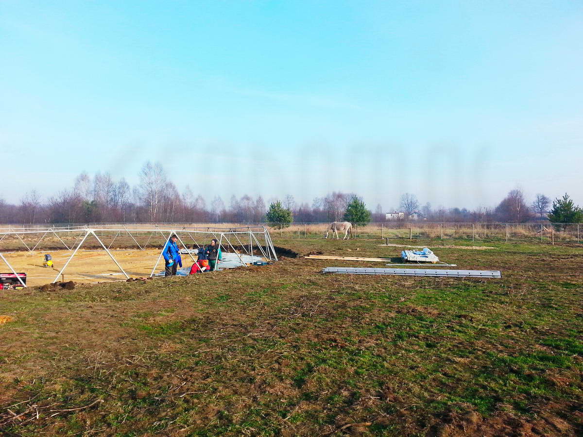 Žirgynas ir Manežas Kupolas Ø24m | Ūkininko ūkis, Ledziny, Lenkija