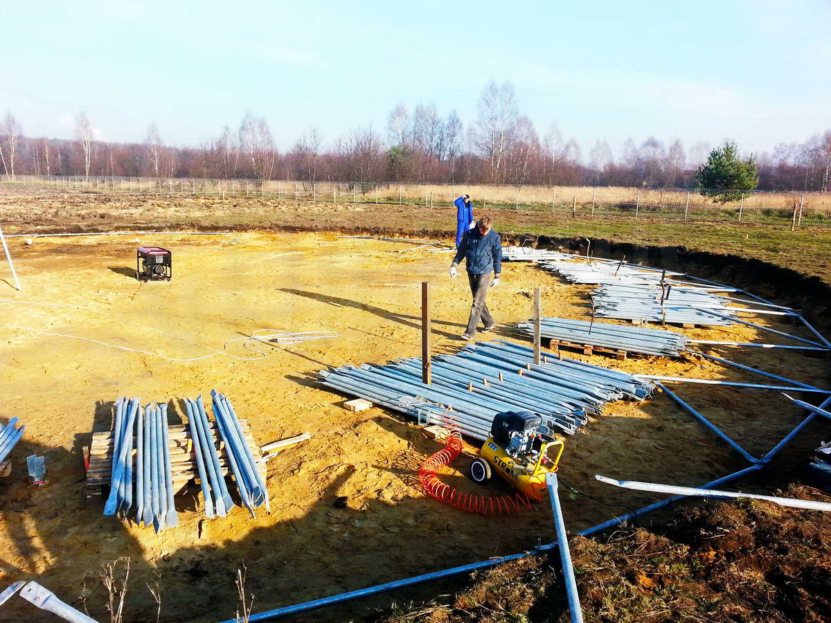 Žirgynas ir Manežas Kupolas Ø24m | Ūkininko ūkis, Ledziny, Lenkija