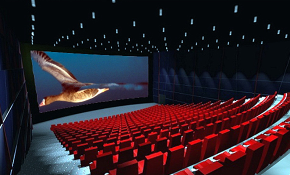 Sferinio kinoteatro kupoliniai pastatai | 360°x180° pilnos projekcijos ekranas