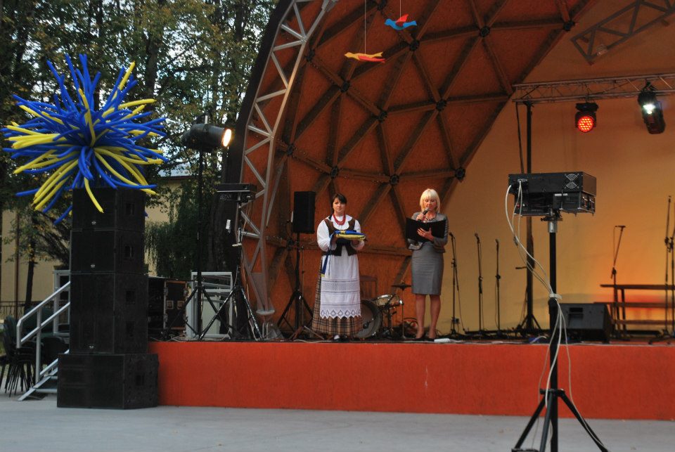 Public Park Stage Dome Ø15m | Estrada Geodesic Dome, Salcininkai, Lithuania