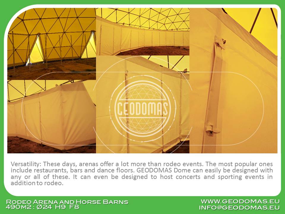 Žirgynas ir Manežas Kupolas Ø24m | Ūkininko ūkis, Ledziny, Lenkija