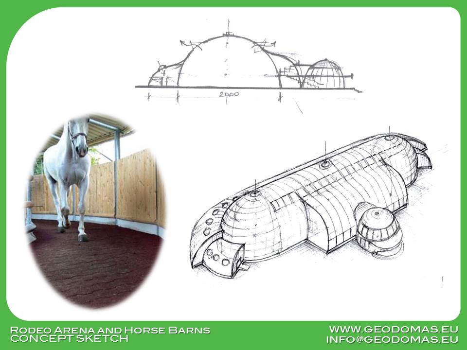 Žirgynas ir Manežas Kupolas Ø24m | Ūkininko ūkis, Ledziny, Lenkija