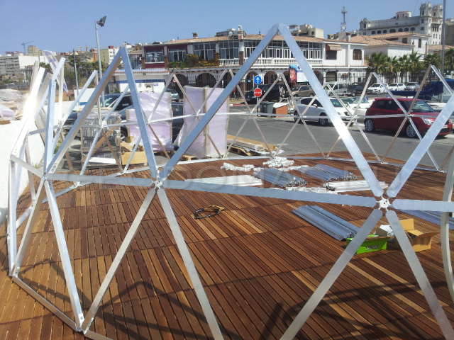 56m² Restoranas-Baras Stiklo Kupole Ø8m | Puerto de Ceuta, Ispanija