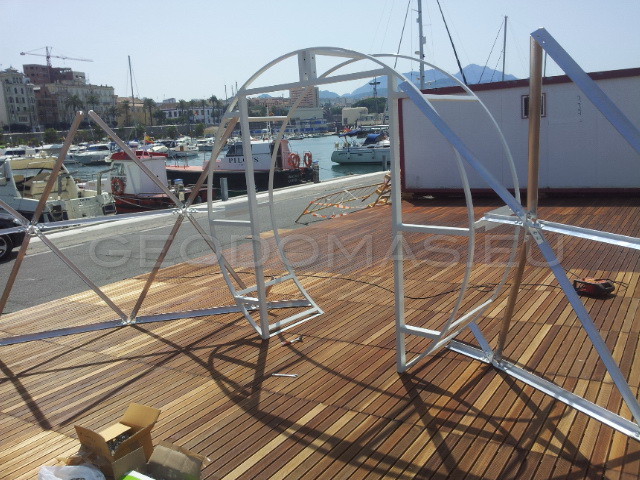56m² Restoranas-Baras Stiklo Kupole Ø8m | Puerto de Ceuta, Ispanija