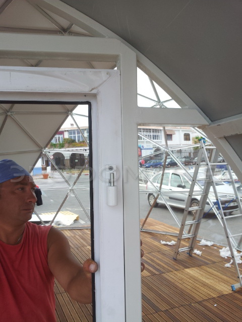 56m² Restoranas-Baras Stiklo Kupole Ø8m | Puerto de Ceuta, Ispanija