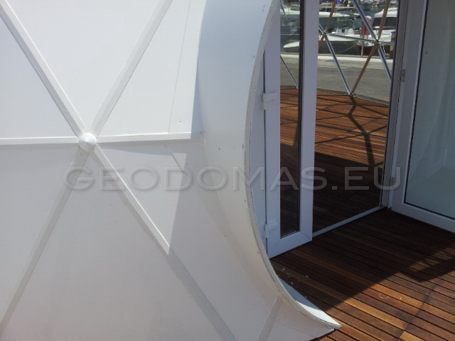 56m² Restoranas-Baras Stiklo Kupole Ø8m | Puerto de Ceuta, Ispanija