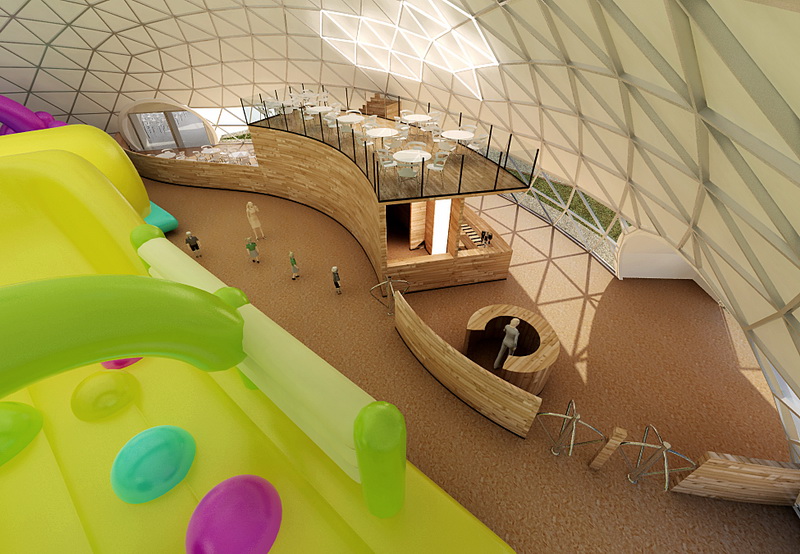 1000m² Vaikų Pramogų Centras @ Ø34+12m+8m Kupolai | Borysevas, Lenkija