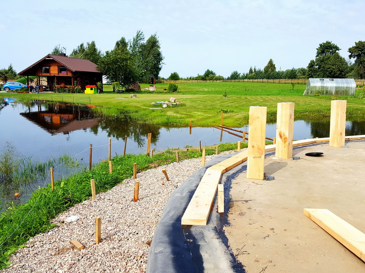 153m2 Svečių Namas Su Pirtimi Kupolas Ø12m | Ūkio sodyba, Širvintų r.