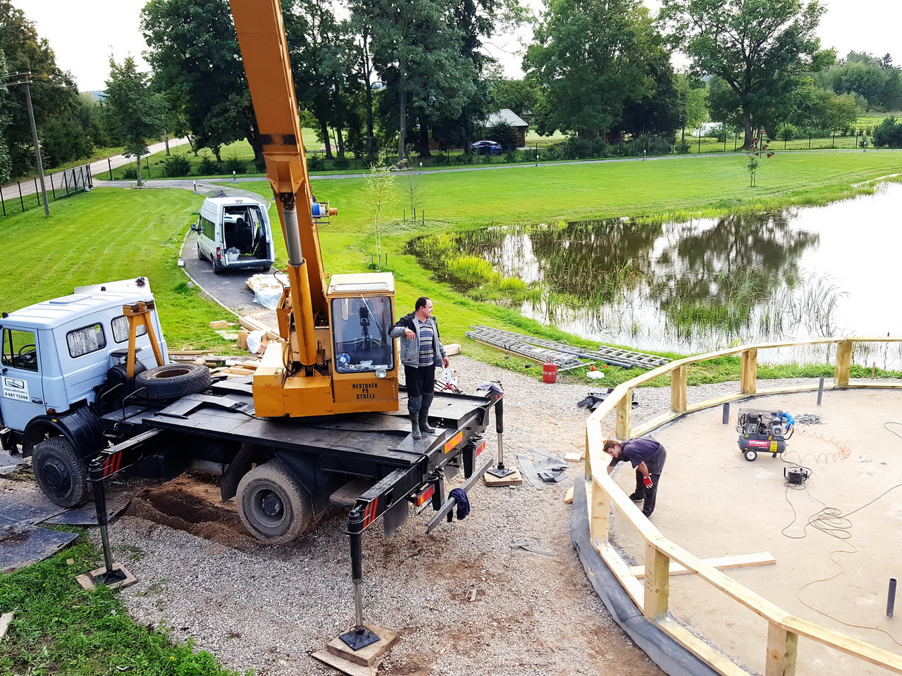 153m2 Svečių Namas Su Pirtimi Kupolas Ø12m | Ūkio sodyba, Širvintų r.