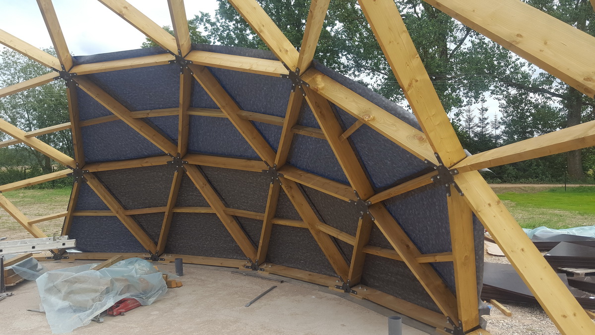 153m2 Svečių Namas Su Pirtimi Kupolas Ø12m | Ūkio sodyba, Širvintų r.
