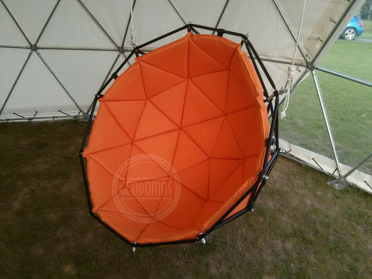 Geodesic Hanging Lounger Ø1,2m | Indoor & Outdoor Use