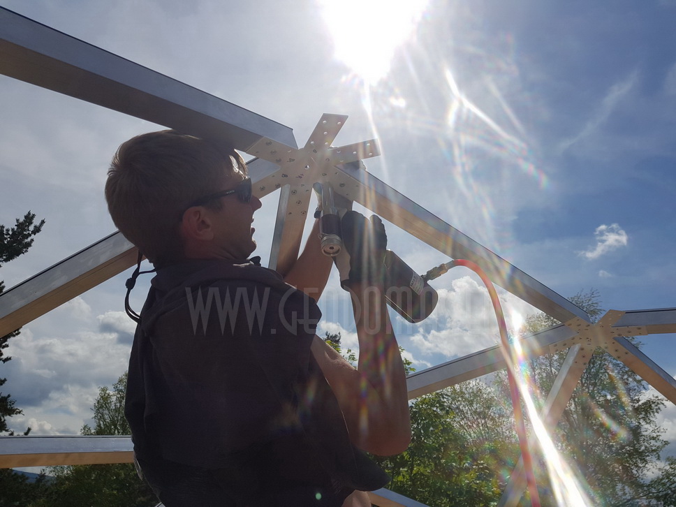 30m² LUXURY GLAMPING Ø6m Dome | Panel & Glass FAÇADE