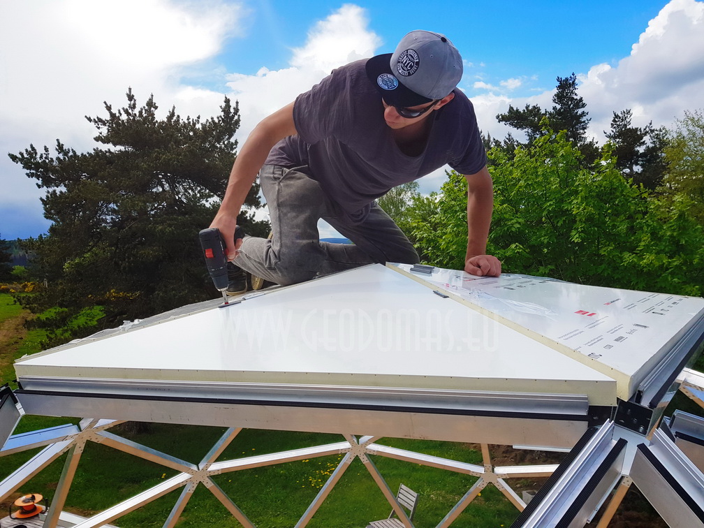 30m² LUXURY GLAMPING Ø6m Dome | Panel & Glass FAÇADE