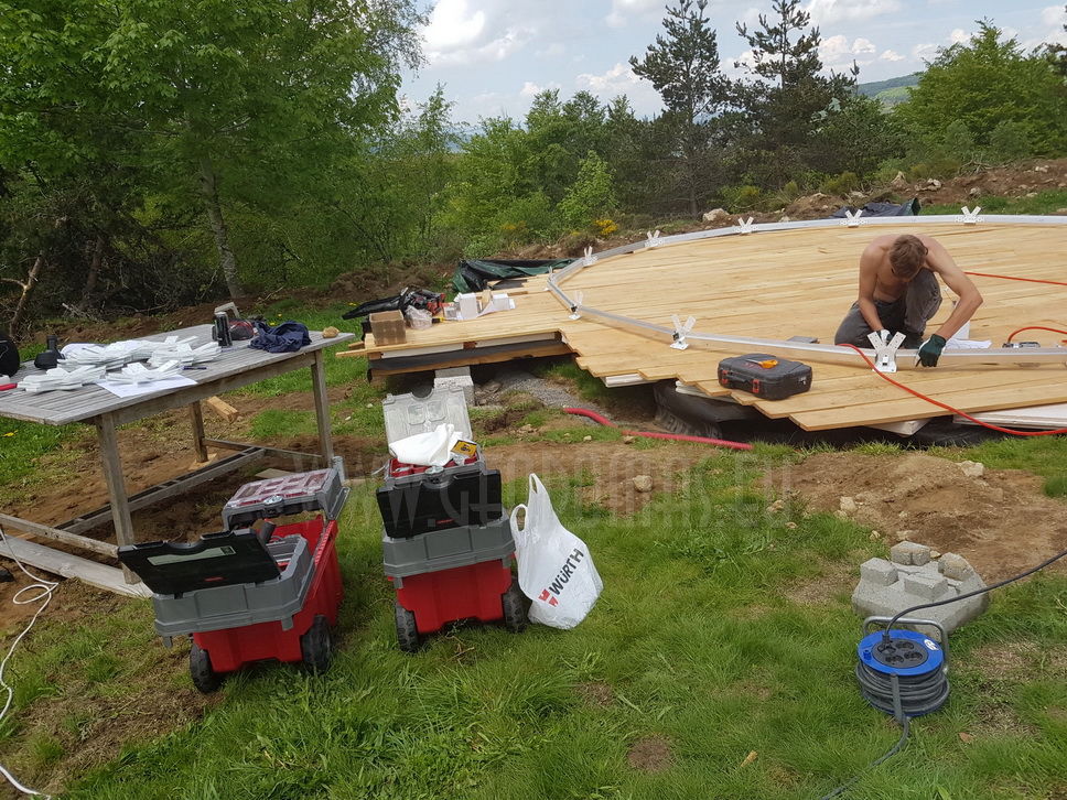 30m² LUXURY GLAMPING Ø6m Dome | Panel & Glass FAÇADE