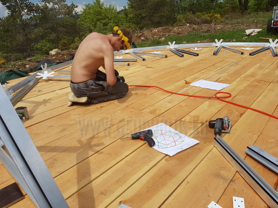 30m² LUXURY GLAMPING Ø6m Dome | Panel & Glass FAÇADE