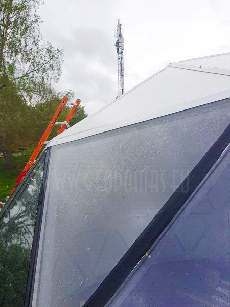 30m² LUXURY GLAMPING Ø6m Dome | Panel & Glass FAÇADE