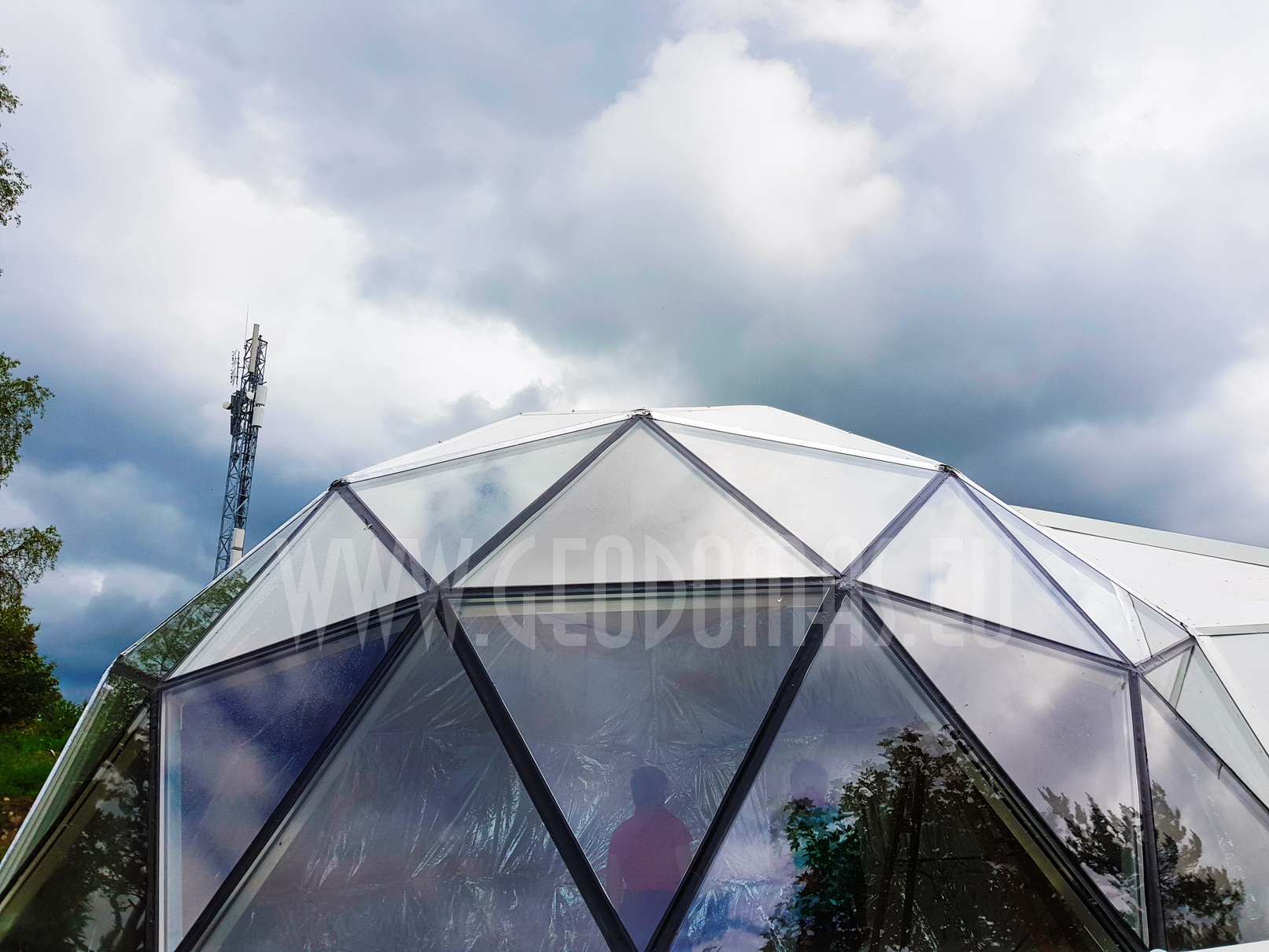 30m² LUXURY GLAMPING Ø6m Dome | Panel & Glass FAÇADE