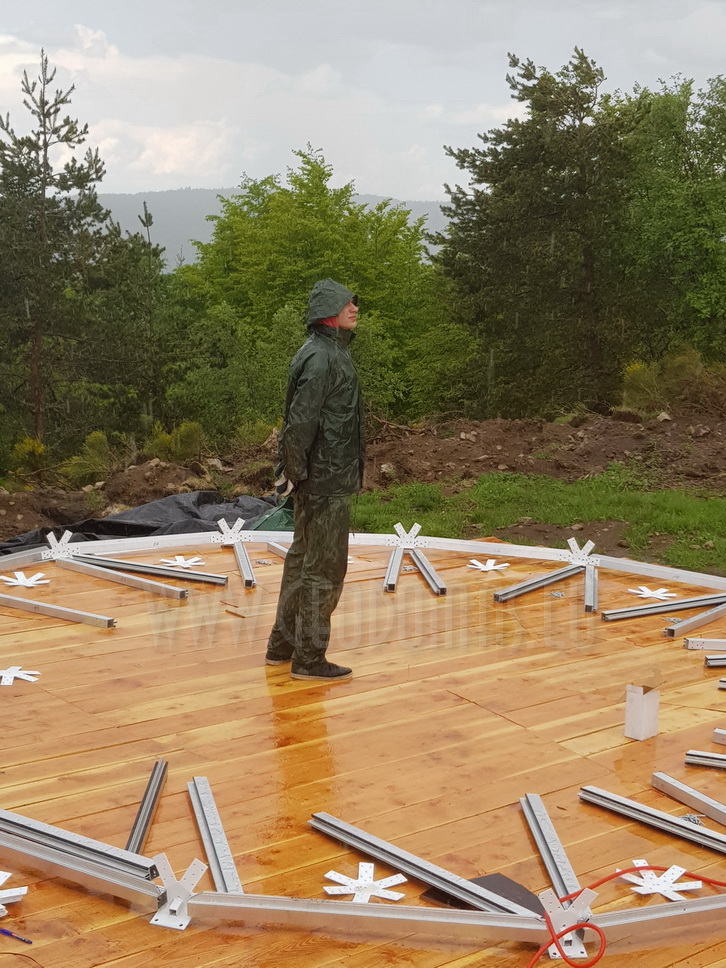 30m² LUXURY GLAMPING Ø6m Dome | Panel & Glass FAÇADE