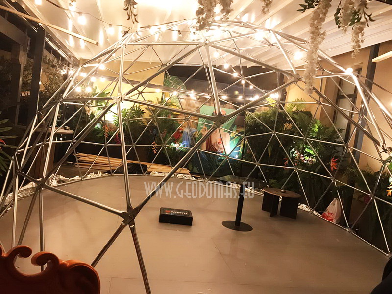 32m2 Lauko Oranžerija Hibridinis Kupolas Ø7m | Spritz Summer Garden, Vilnius