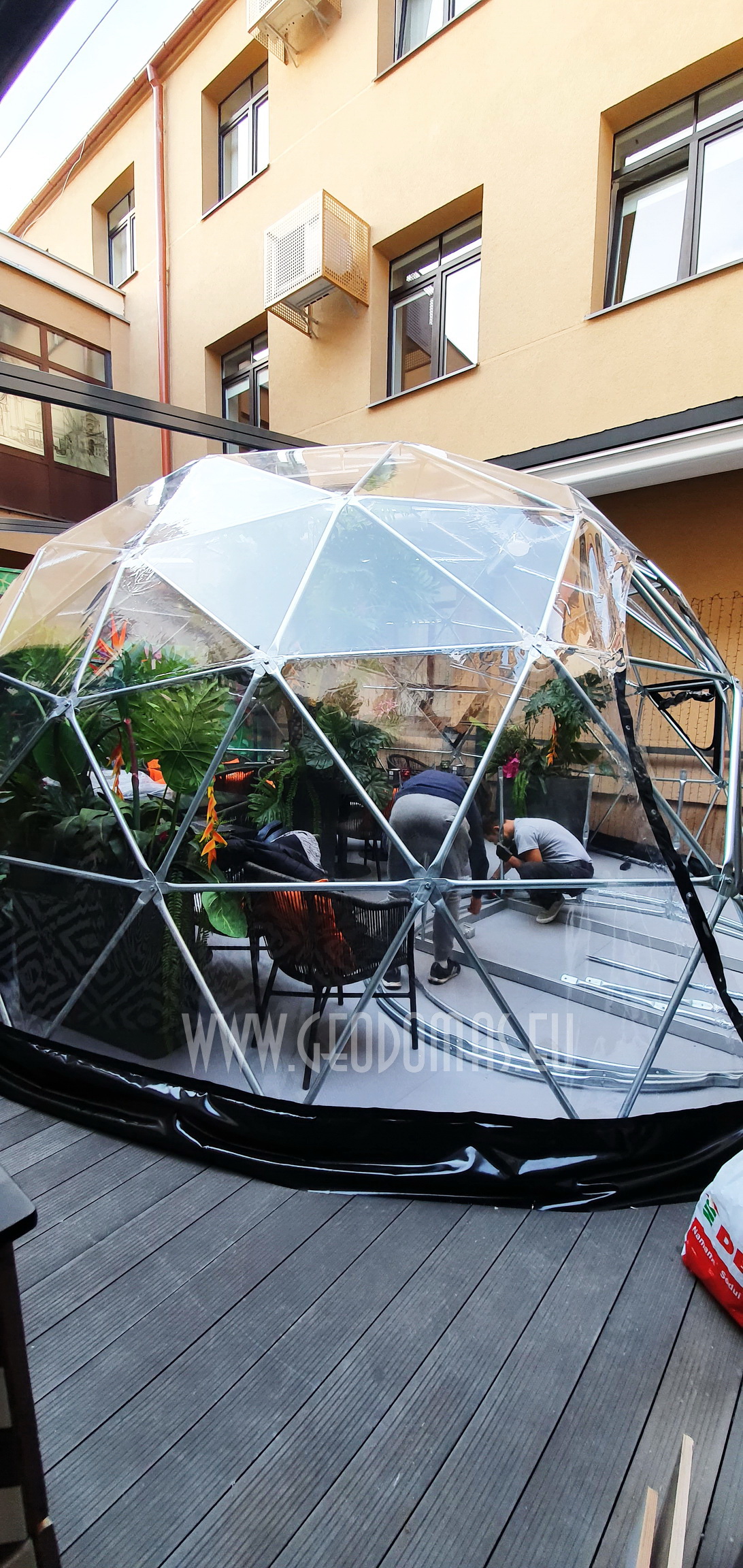 32m2 Lauko Oranžerija Hibridinis Kupolas Ø7m | Spritz Summer Garden, Vilnius