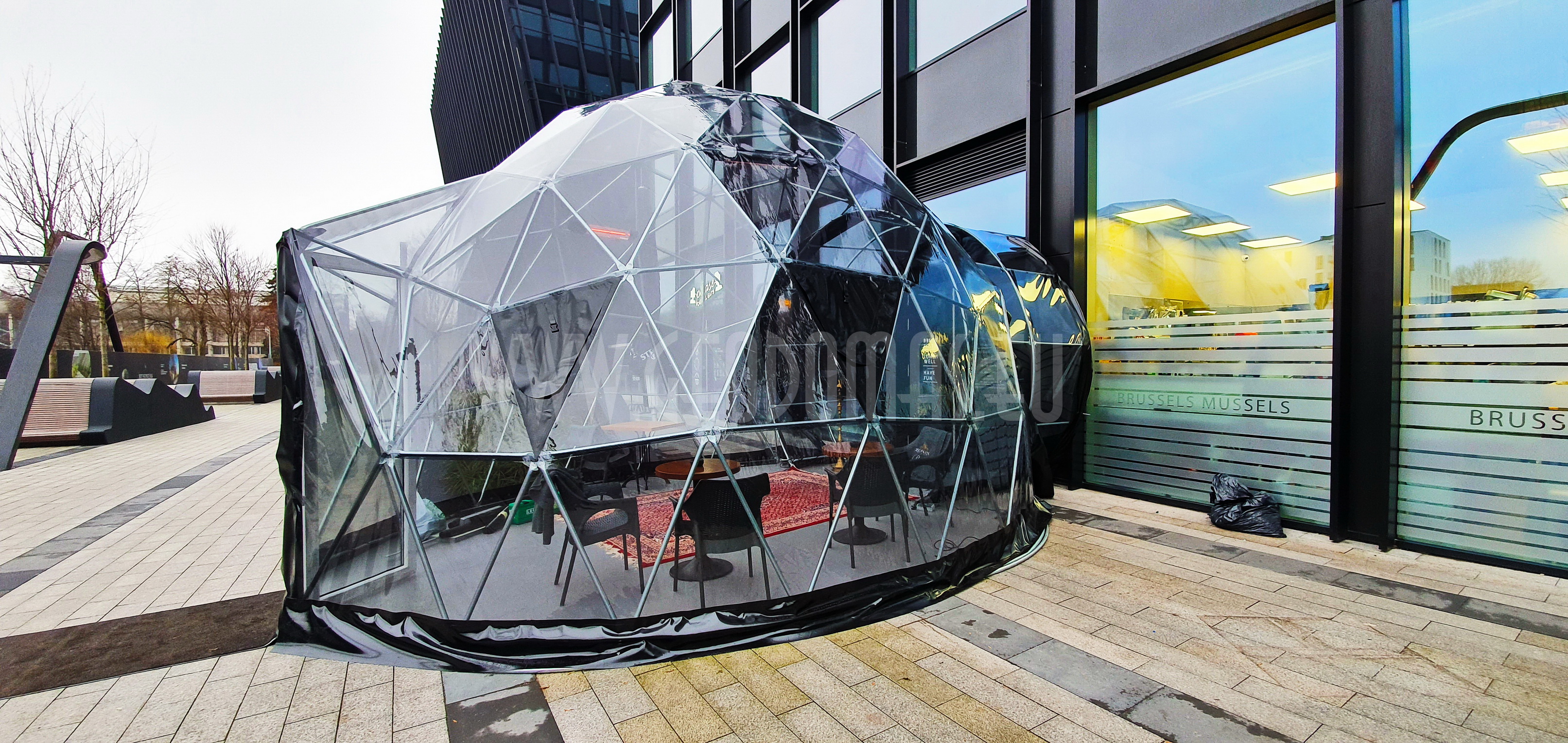 Hybrid Ø7x5m Stella Artois BLACK DOME | Brussels Mussels, Vilnius