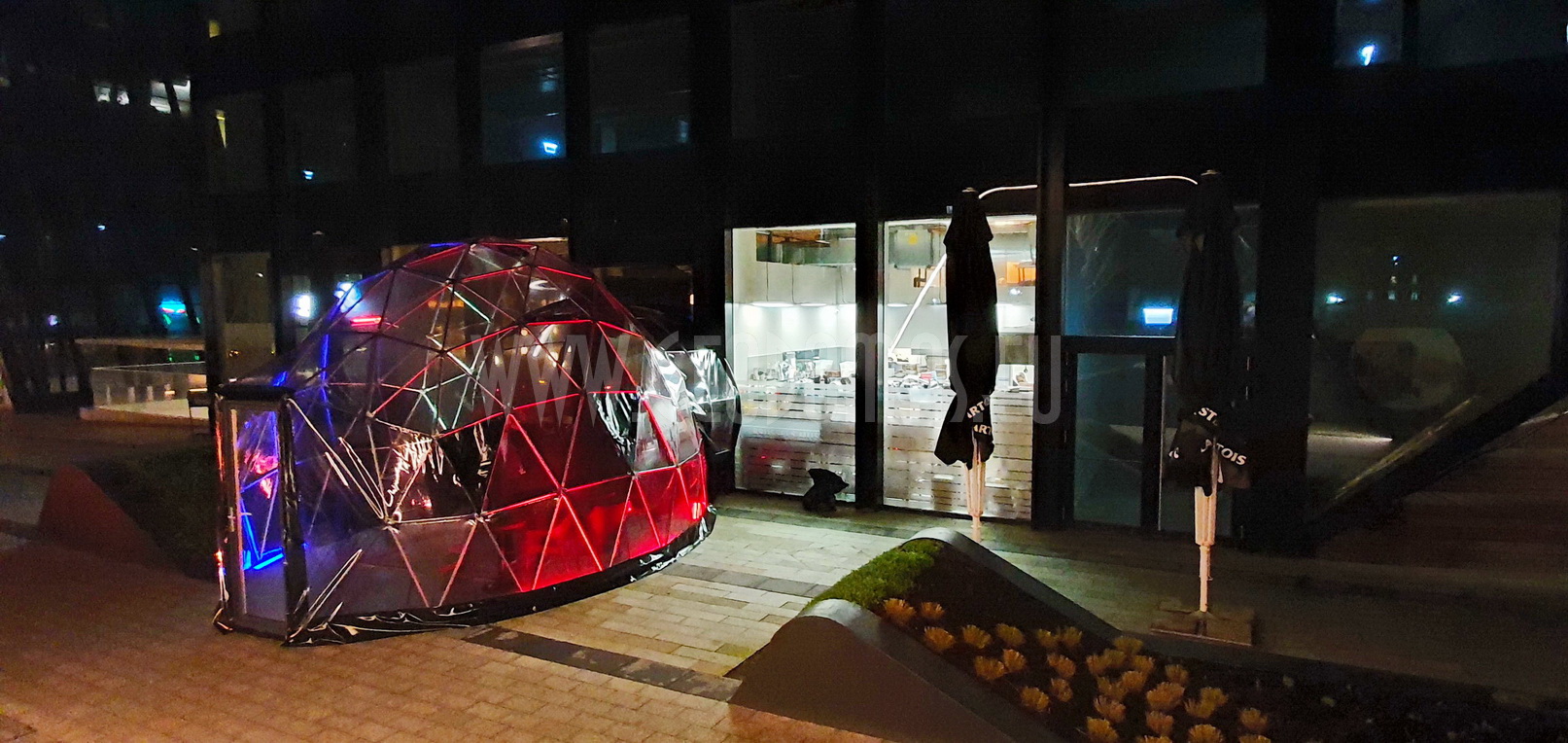 Hybrid Ø7x5m Stella Artois BLACK DOME | Brussels Mussels, Vilnius