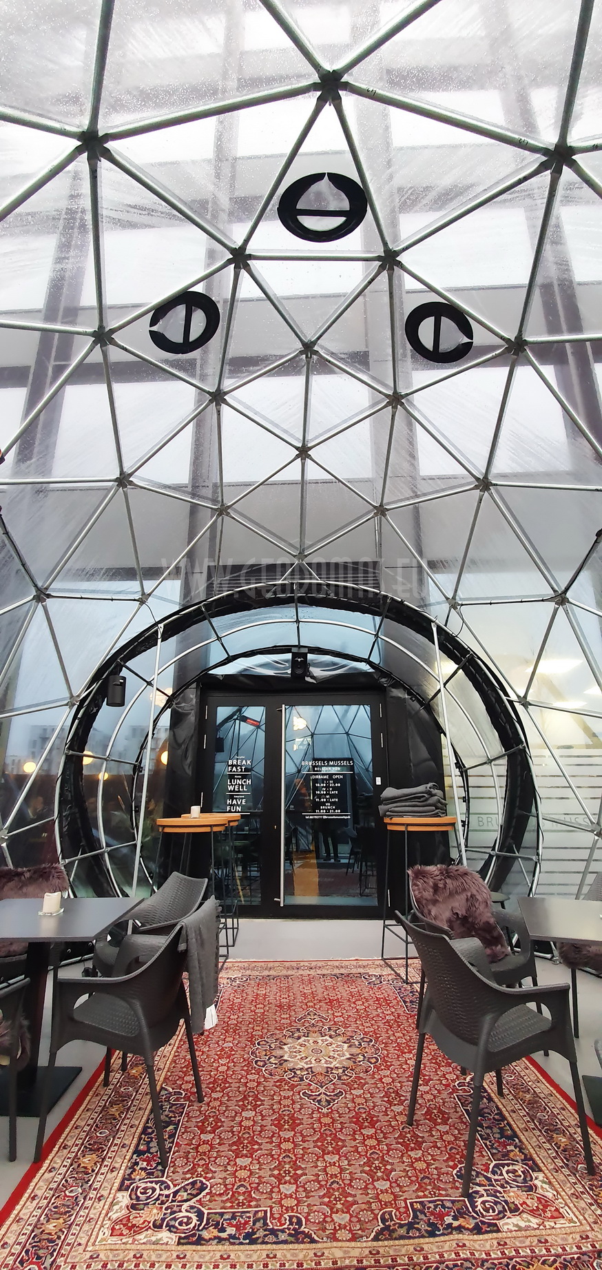 Hybrid Ø7x5m Stella Artois BLACK DOME | Brussels Mussels, Vilnius