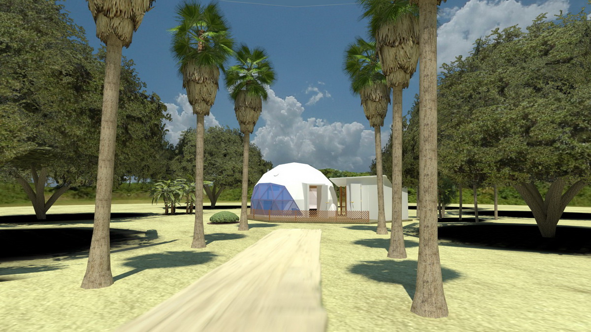 Saulėtas Glamping kurortas +80°C | Prabangus Glamping Kurortas