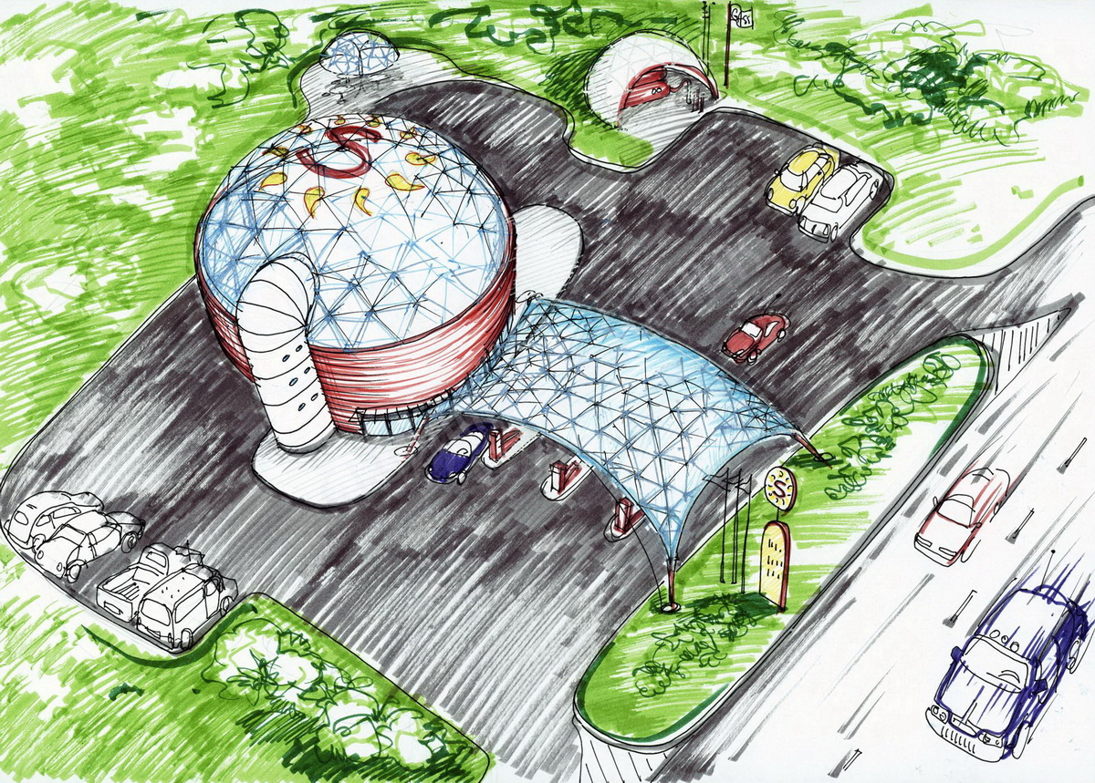 Geodezinės degalinės | Unikalus dizainas