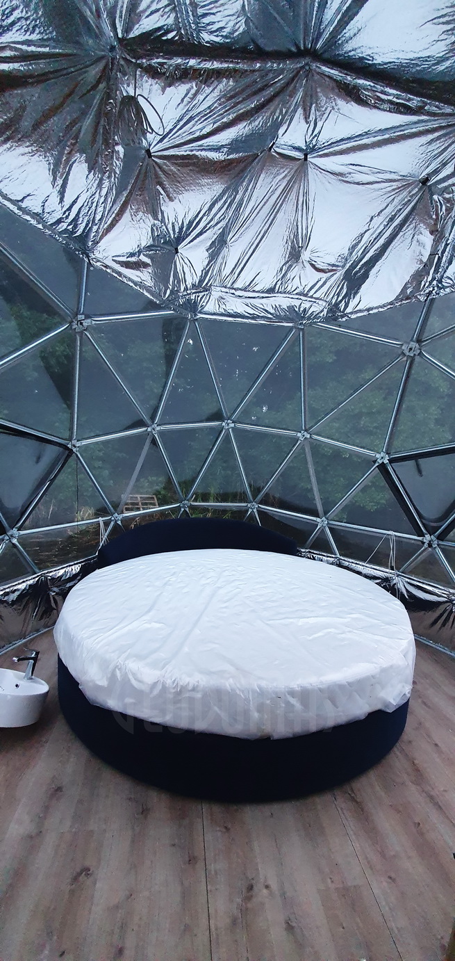 27m² Pramoginis Glamping laivas Ø7m | Pasimėgaukite ežerų ir jų salų grožiu