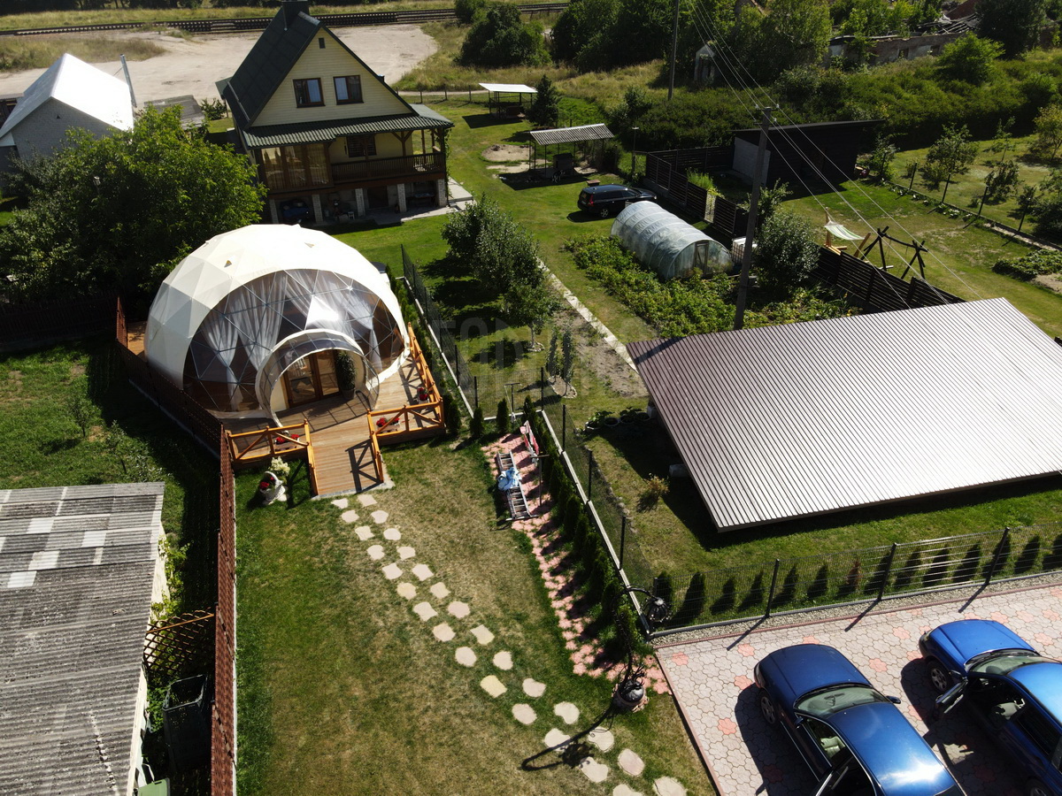 63m2 Kupolinė picerija Ø9m | Picų lobynas, Rūdiškės