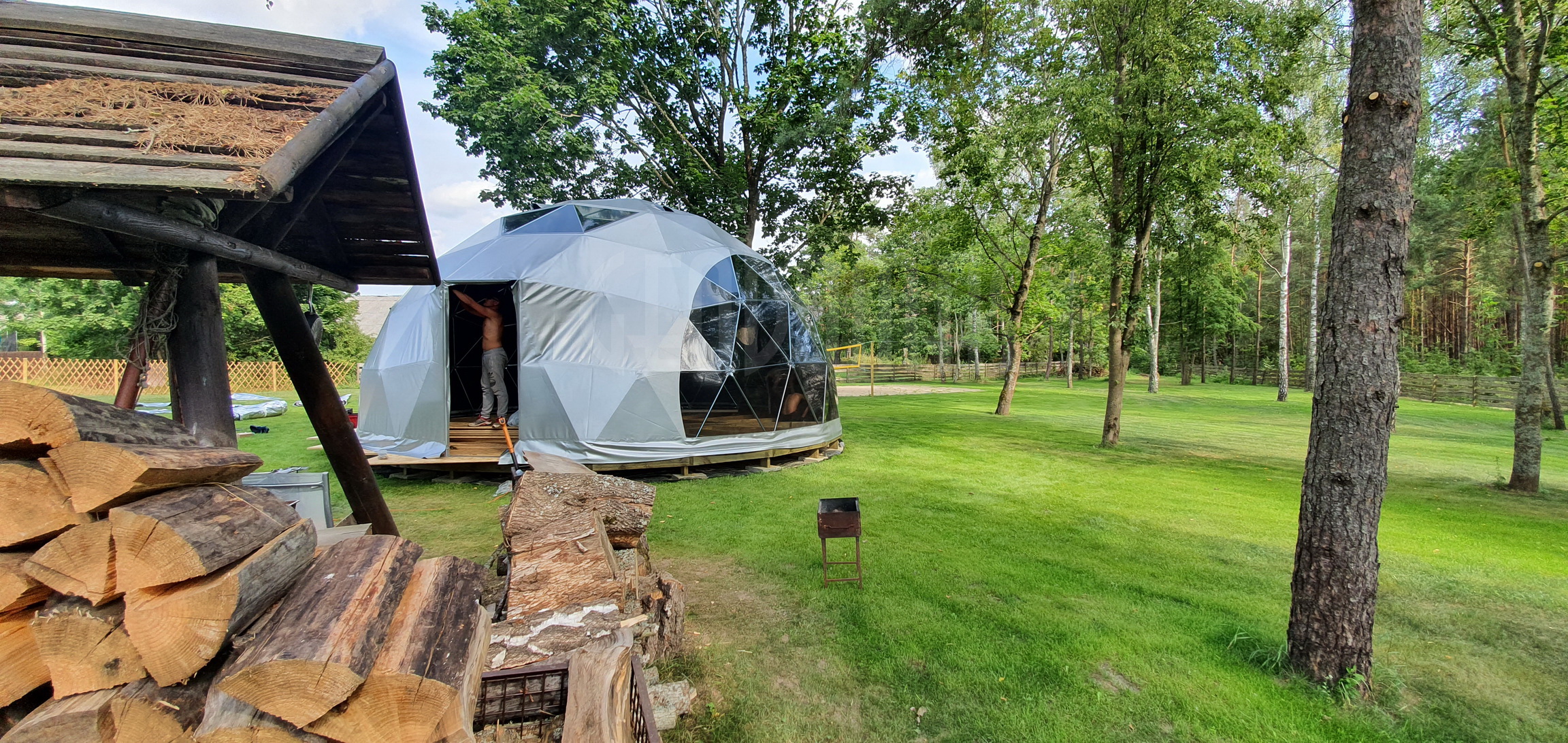 50m² Glamping Kupolas Ø8m | Rekreacinė zona