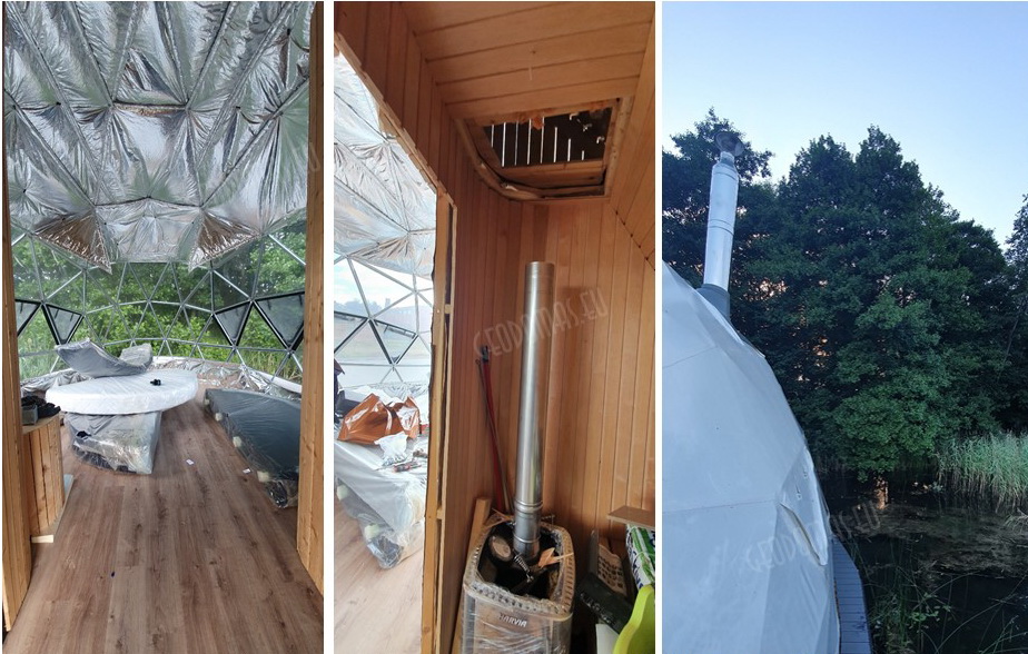 27m² Pramoginis Glamping laivas Ø7m | Pasimėgaukite ežerų ir jų salų grožiu